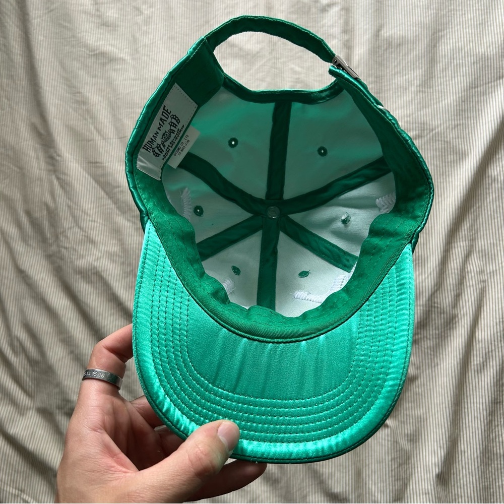 Cactus Plant Flea Market x Human Made GREEN Satin Dry Alls Hat AUTHENTIC New - Picture 7 of 7